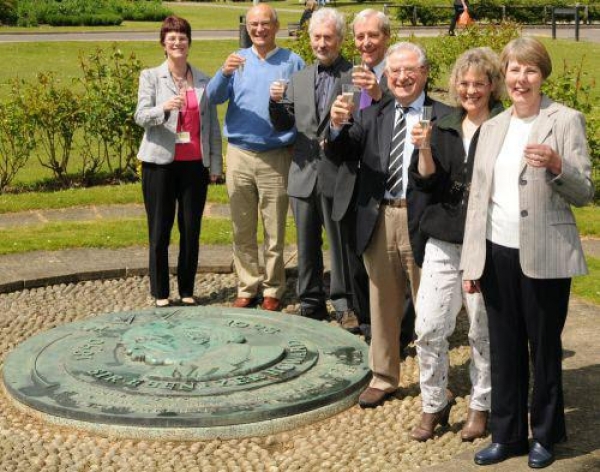 Pictured L-R: Jill Barber, Adrian Gurney, Anthony Fisher, Tony Skottowe,Dennis Lewis, Lorraine Dewar and Angela Eserin (Photo courtesy Welwyn Hatfield Times)