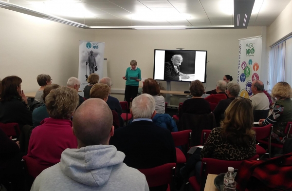Angela Eserin giving her Potted History of WGC