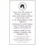 E R Holloway Barnet Comb Lustrac Plastics Hydeway Ltd