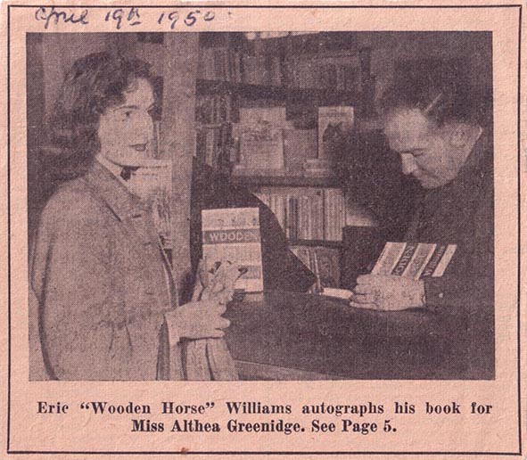 Author Eric Williams book signing in the Welwyn Stores Bookshop
