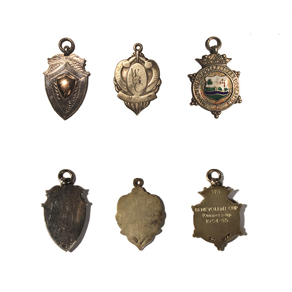 3 football medals